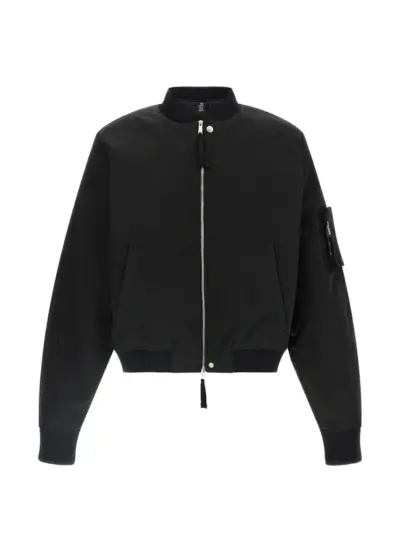 Thom Krom zip-up bomber jacket - Black