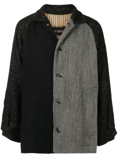 Uma Wang two-tone buttoned jacket - Multicolour