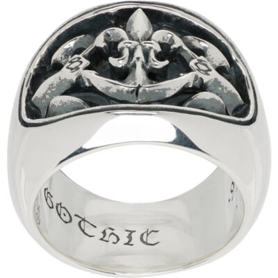 YOHJI YAMAMOTO Lily-Anchor Oval Ring