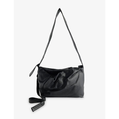 Yohji Yamamoto Mens Yohji Yamamoto Puff Leather Crossbody Bag