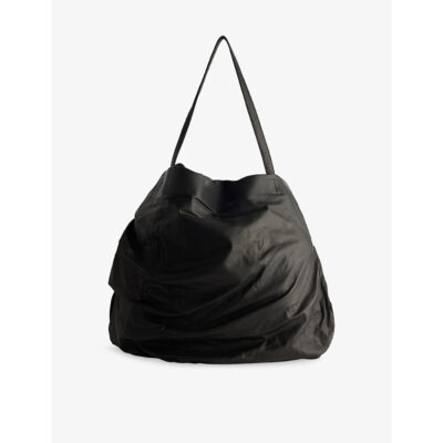 Yohji Yamamoto Mens Yohji Yamamoto Unevenness Leather Tote Bag
