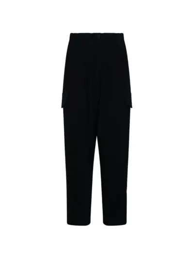 Yohji Yamamoto flap-pocket cargo pants - Black