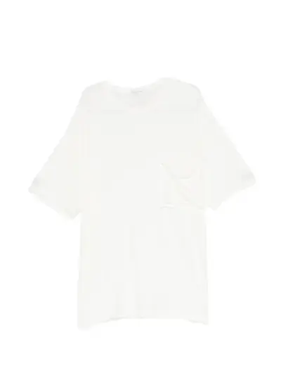 Yohji Yamamoto patch-pocket T-shirt - White