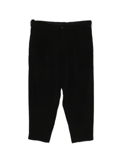 Yohji Yamamoto pleated wide-leg trousers - Black