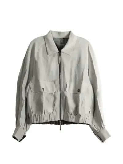 Ziggy Chen panelled-design button-pocket jacket - Grey