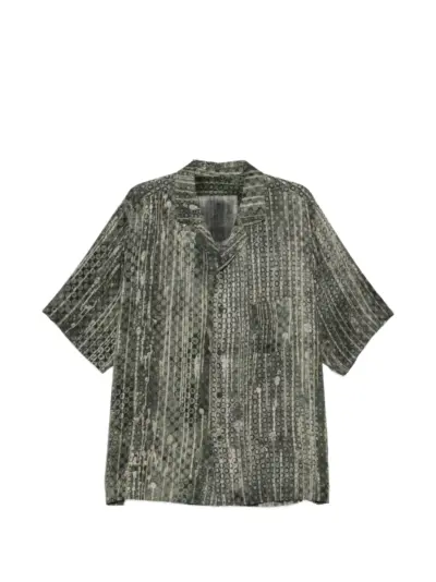 Ziggy Chen printed shirt - Green