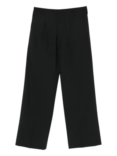 032c pleated trousers - Black