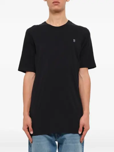 11 By Boris Bidjan Saberi logo-print graphic-back T-shirt - Black