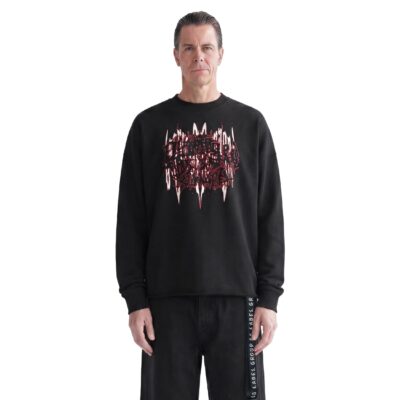 44 Label Group Felpa girocollo effetto distressed