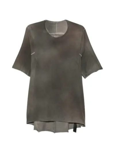 69 BY ISAAC SELLAM exposed-seam T-shirt - Grey