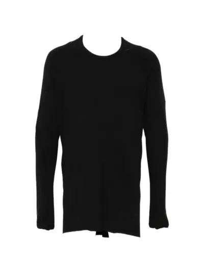 69 BY ISAAC SELLAM exposed-seam thumb-slot T-shirt - Black