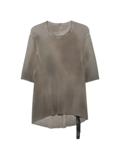 69 BY ISAAC SELLAM faded-effect ribbed T-shirt - Grey