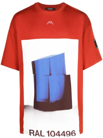 A-COLD-WALL* graphic-print short-sleeve T-shirt - Red