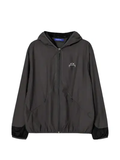 A-COLD-WALL* logo-print mesh-panel jacket - Grey