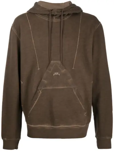 A-COLD-WALL* x Diesel Red Tag acid wash hoodie - Brown