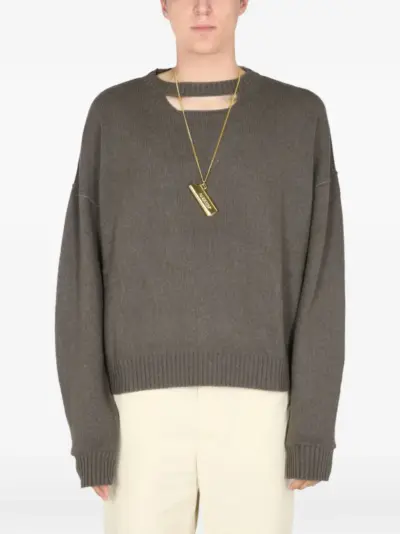 AMBUSH cut-out sweater - Green