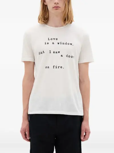 Ann Demeulemeester Baptist Love is a Window T-shirt - Neutrals