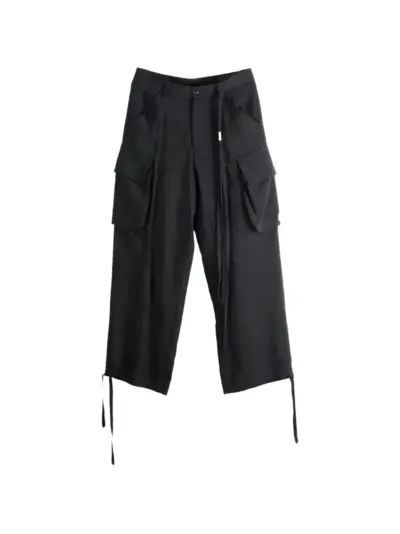 Ann Demeulemeester Berger drawstring cargo pants - Black