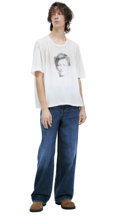 Ann Demeulemeester Cotton т-shirt with a round neckline