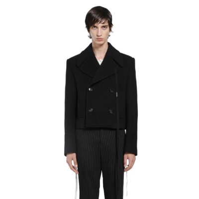 Ann Demeulemeester Dalmar Double-Breasted Short Caban