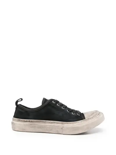 Ann Demeulemeester Halli distressed-effect lace-up sneakers - Black