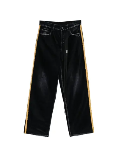 Ann Demeulemeester Hanno velvet troussers - Blue