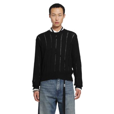 Ann Demeulemeester Rikki Brushed Rib Crewneck Sweater