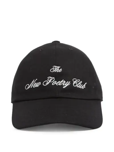 Ann Demeulemeester embroidered baseball cap - Black