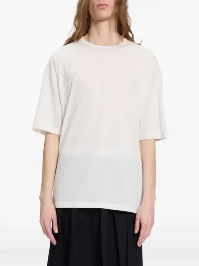 Ann Demeulemeester slogan-print T-shirt - Neutrals