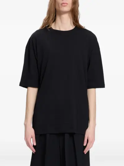 Ann Demeulemeester slogan-print cotton T-shirt - Black