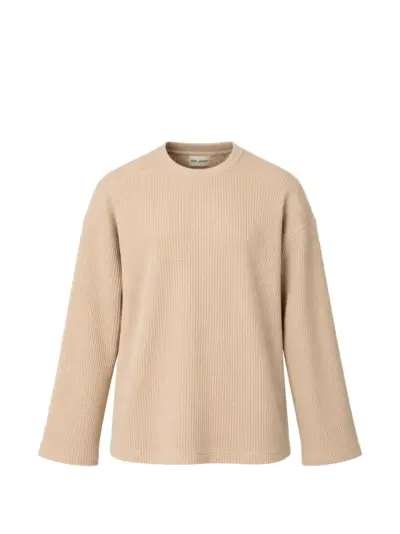 Aviva Jifei Xue waffle-knit T-shirt - Neutrals