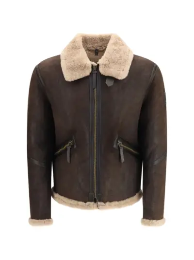 Belstaff Winterbrook shearling-trim jacket - Brown