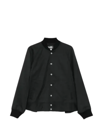 Black Comme Des Garçons press-stud raglan-sleeve jacket