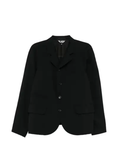 Black Comme Des Garçons wool single-breasted blazer