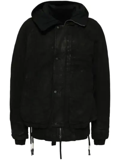 Boris Bidjan Saberi coated pressed jacket - Black