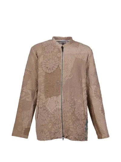 By Walid Albert patchwork jacket - Neutrals