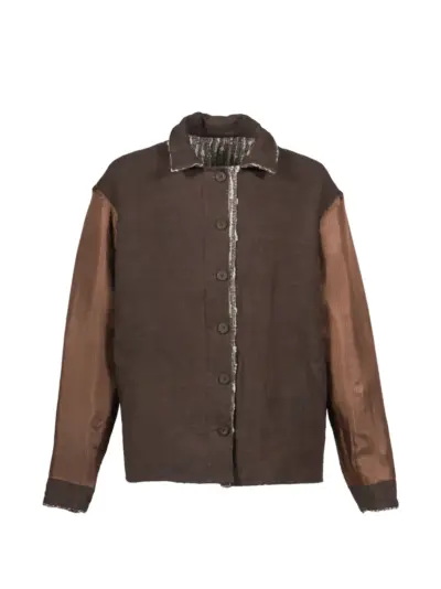 By Walid Benny panelled jacket - Brown