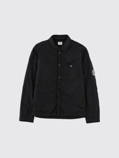 C. P. COMPANY Boy's Technical Fabric Shirt Jacket with Snap Buttons