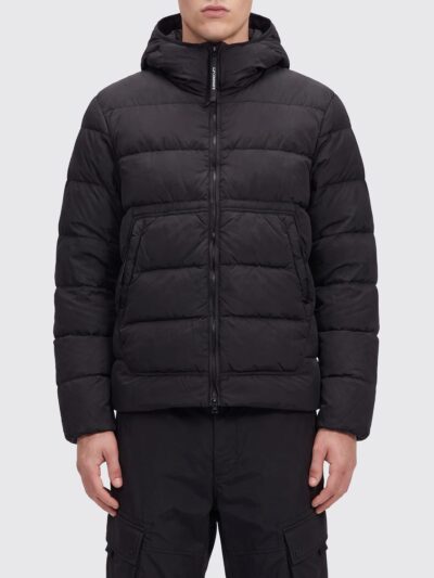 C. P. COMPANY Chrome-R Goggle Hooded Down Jacket in Recycled Nylon