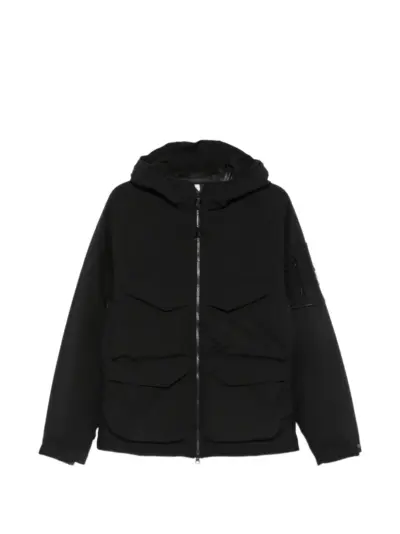 C.P. Company C.P. Shell-R padded hooded Lens Jacket - Black