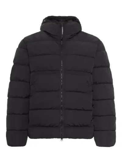 C.P. Company Chrome-R hooded puffer jacket - Black