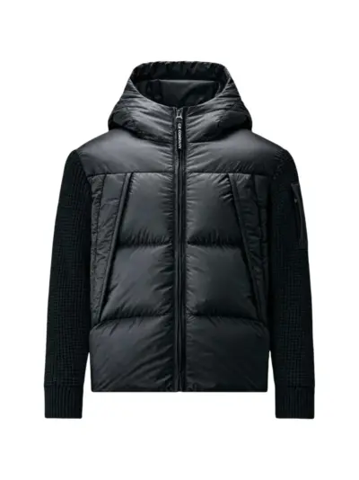 C.P. Company Kids U16 padded panelled down jacket - Black