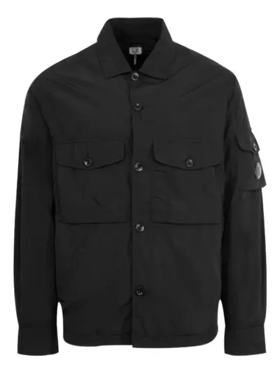 C.P. Company Lens-pocket shirt jacket - Black