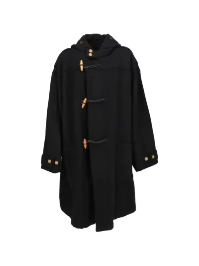 C.P. Company Pre-Owned hooded toggle-fastening duffle coat - Black