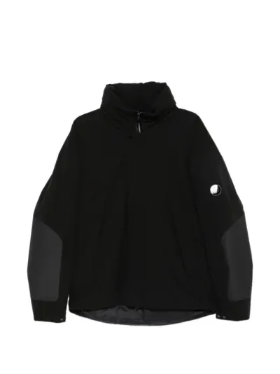C.P. Company Pro-Tek lens-detail high-neck jacket - Black
