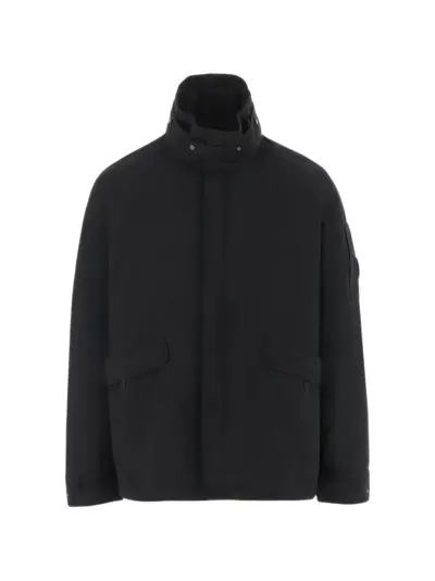 C.P. Company Twill mixed jacket - Black