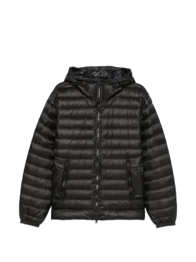 C.P. Company goggle-detail padded jacket - Black