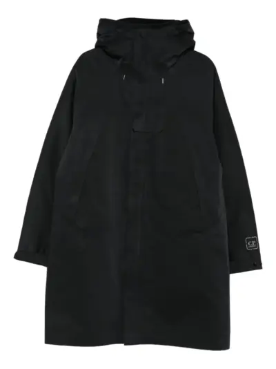 C.P. Company hooded panelled coat - Black