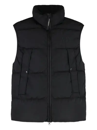 C.P. Company quilted turtleneck vest - Black