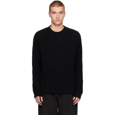 CASEY CASEY Black Inside Out Seam Sweater